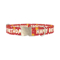 Starry Birthday Dog Collar - metal silver