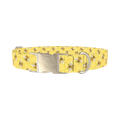 Bee Science Dog Collar - metal silver