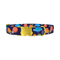 Space Planets Dog Collar - metal gold