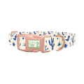 Western Desert Scene Dog Collar - plastic rose gold