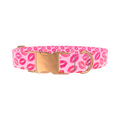 Valentine Kiss Dog Collar - metal silver