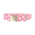 Easter Egg Daisy Dog Collar - metal silver