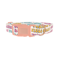 Positive Vibes Text Dog Collar - plastic rose gold