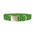 Emoji Heart Dog Collar - metal silver