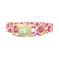 Hibiscus Blossom Dog Collar - plastic gold
