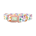 Colorful Skull Pattern Dog Collar - plastic rose gold