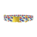 Geometric Retro Dog Collar - metal gold