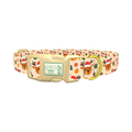 Festive Deer Gift Dog Collar - plastic gold