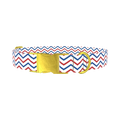 Patriotic Chevron Dog Collar - metal gold