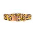 Multicolor Abstract Camo Dog Collar - metal rose gold