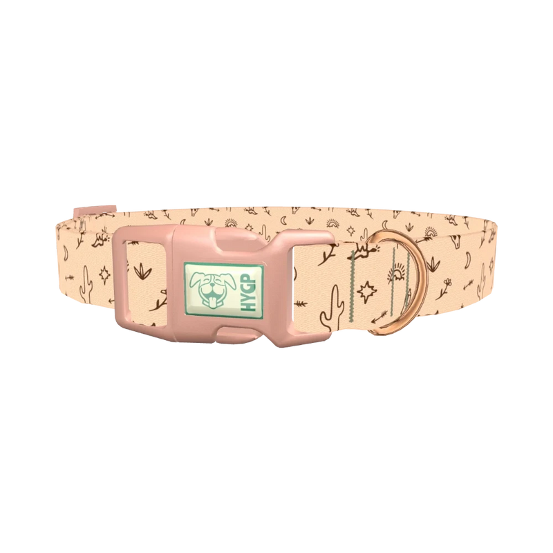 Southwestern Desert Dog Collar - plastic rose gold