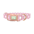 Clover Dot Dog Collar - plastic rose gold