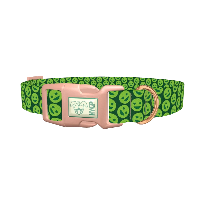 Emoji Heart Dog Collar - plastic rose gold