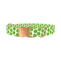 Smiley Face Dog Collar - metal rose gold