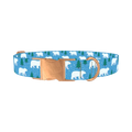 Winter Bear Dog Collar - metal rose gold