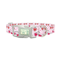 Heart Glasses Dog Collar - plastic silver