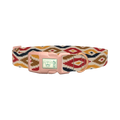 Tribal Rhombus Star Dog Collar - plastic rose gold
