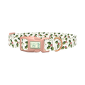 Holly Berry Swirl Dog Collar - plastic rose gold