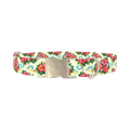 Tribal Stripes Dog Collar - metal silver