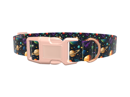 Space Planet Dog Collar