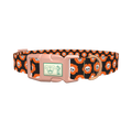 Halloween Skull Flower Dog Collar - plastic rose gold