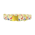 Dinosaur Volcano Dog Collar - metal gold