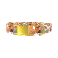 Forest Mushroom Dog Collar - metal gold