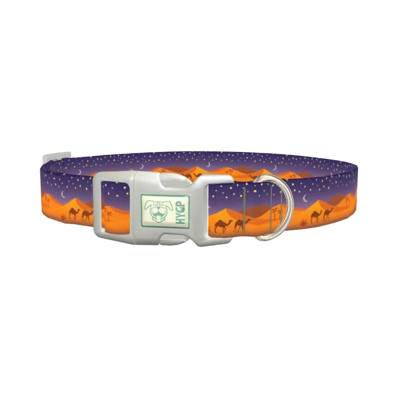 Desert Night Dog Collar - plastic silver