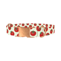 Tomato Pattern Dog Collar - metal rose gold