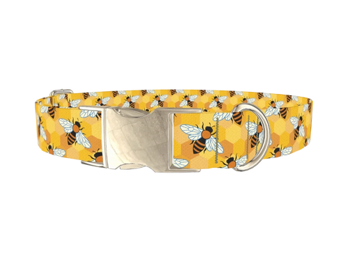 Honeycomb Bee Dog Collar