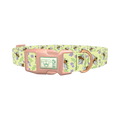 Floral Bee Dog Collar - plastic rose gold