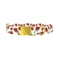 Festive Poinsettia Dog Collar - metal gold