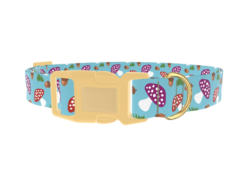 Woodland Mushroom Dog Collar