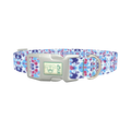 Color Splash Tie-Dye Dog Collar - plastic silver