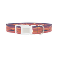 Sunset Ocean Dog Collar - plastic silver