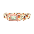 Witchy Pumpkin Halloween Dog Collar - plastic rose gold