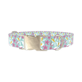 Tropical Orchid Dog Collar - metal gold
