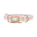 Geometric Cross Dog Collar - plastic rose gold