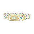 Colorful Chess Dog Collar - plastic gold