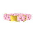 Heart Burst Dog Collar - metal gold