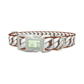 Silver Link Dog Collar - plastic silver