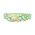 Floral Easter Egg Dog Collar - plastic gold
