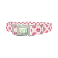 Heart Eyes Emoji Dog Collar - plastic silver