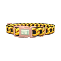 Gold Chain Link Dog Collar - plastic rose gold