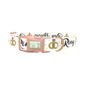 Wedding Ring Dog Collar - plastic rose gold