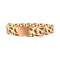 Red Chili Pepper Dog Collar - metal rose gold
