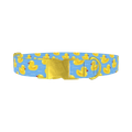 Yellow Duck Dog Collar - metal gold