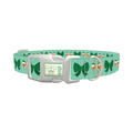 St. Patrick's Bow Dog Collar - plastic silver