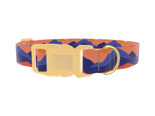 Abstract Mountain Dog Collar
