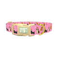 Christmas Dogs Dog Collar - plastic gold